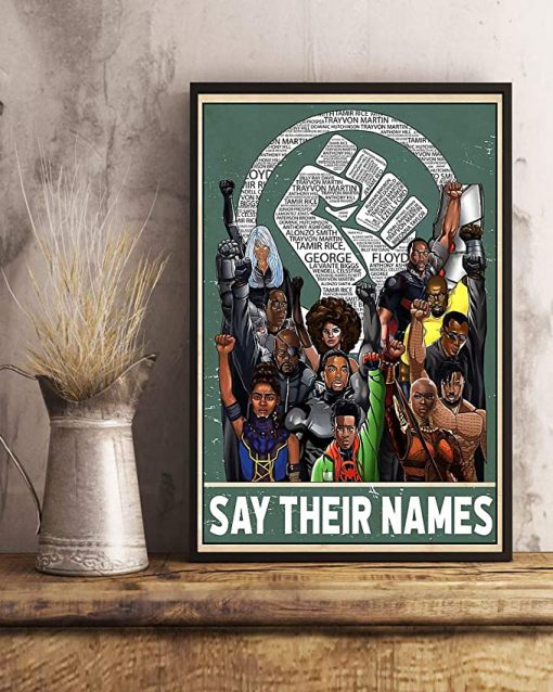 Say their names fist poster 4
