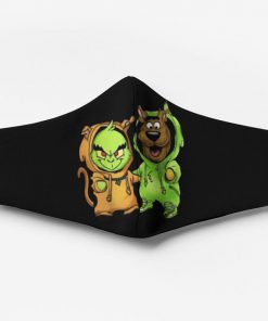 Scooby-doo and grinch friends christmas face mask 2