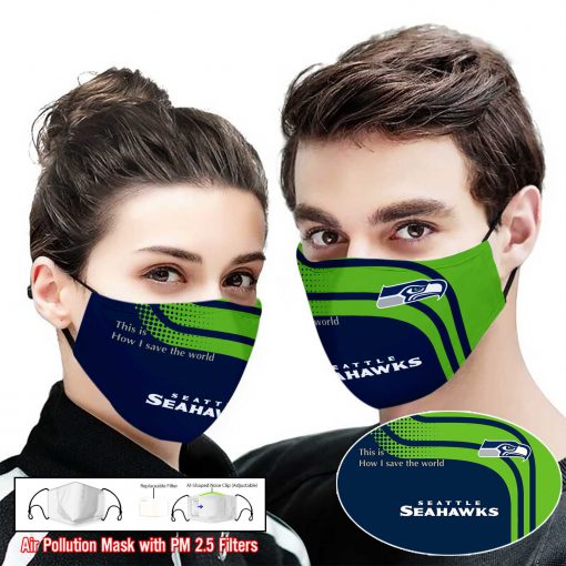 Seattle seahawks this is how i save the world full printing face mask 1