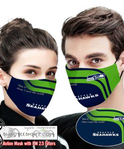 Seattle seahawks this is how i save the world full printing face mask