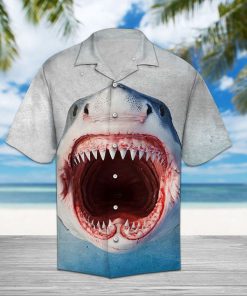 Shark face hawaiian shirt 1