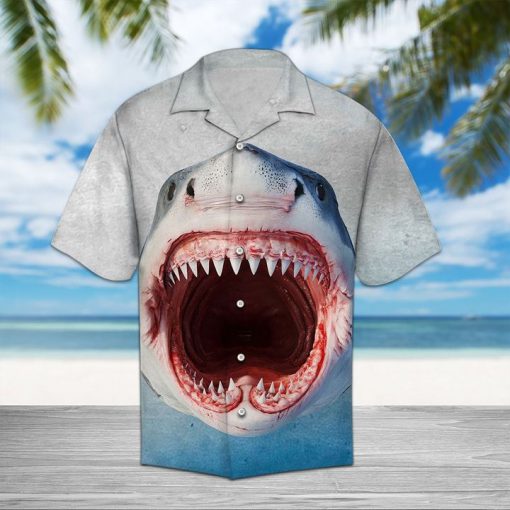 Shark face hawaiian shirt 2