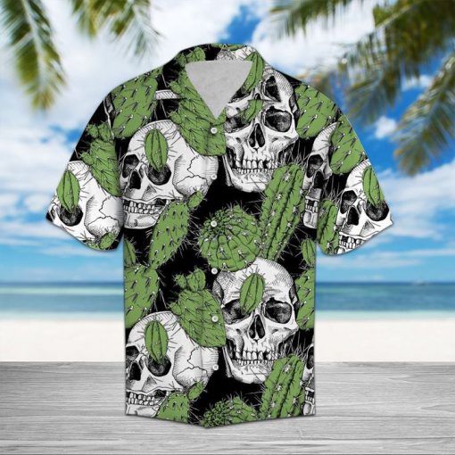 Skull and cactus hawaiian shirt 1