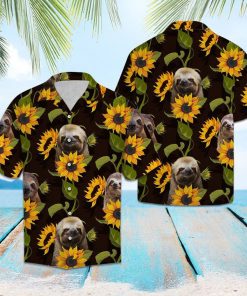 Sloth and sunflower hawaiian shirt 1