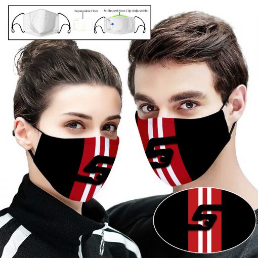 Snap on full printing face mask 1