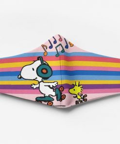 Snoopy and woodstock full printing face mask 2