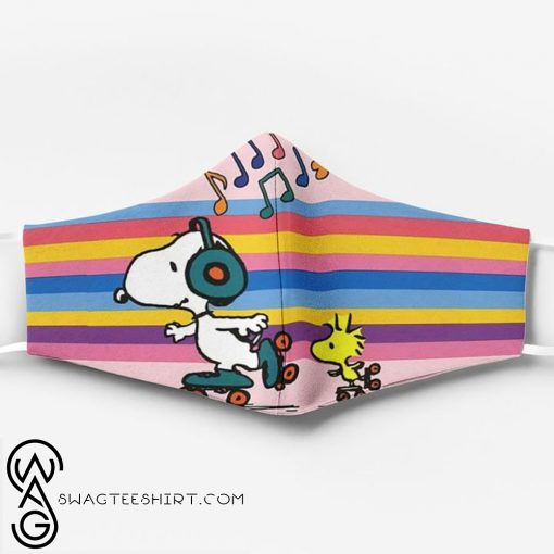 Snoopy and woodstock full printing face mask