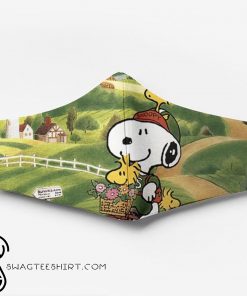 Snoopy and woodstock_s relationship full printing face mask