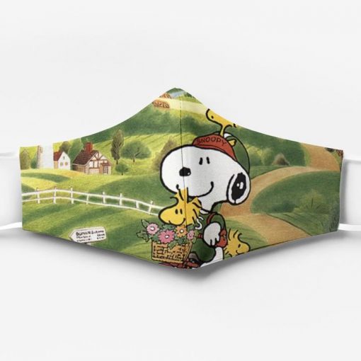 Snoopy and woodstock's relationship full printing face mask 1