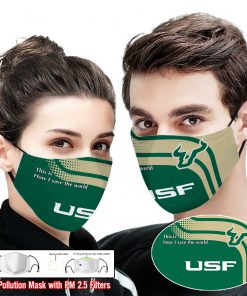 South florida bulls this is how i save the world face mask 1