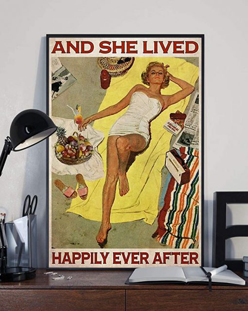 Sunbathing and she lived happily ever after poster 2
