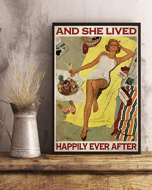Sunbathing and she lived happily ever after poster 3