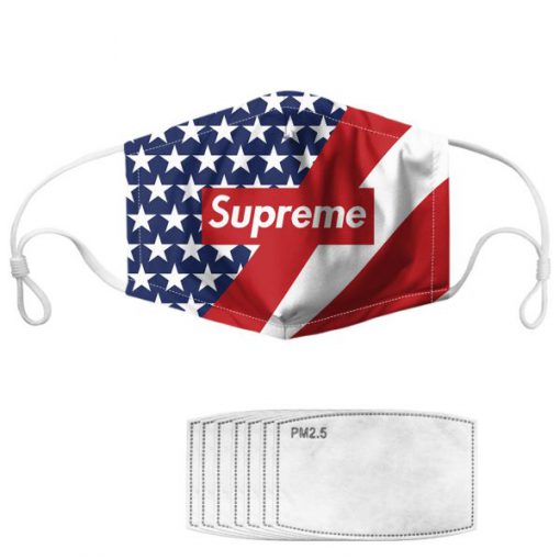 Supreme american flag anti pollution face mask 1
