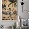Surfing and they lived happily ever after surfing couple dictionary poster