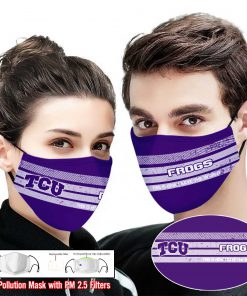 TCU horned frogs this is how i save the world face mask 1