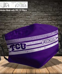 TCU horned frogs this is how i save the world face mask 3