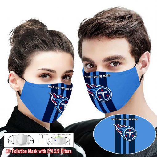 Tennessee titans this is how i save the world full printing face mask 1