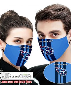 Tennessee titans this is how i save the world full printing face mask