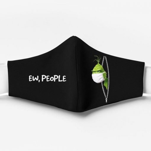 The grinch ew people full printing face mask 3