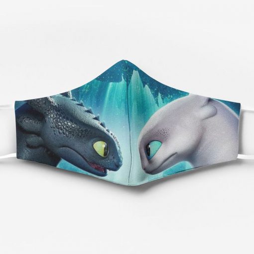 Toothless and light fury full printing face mask 1