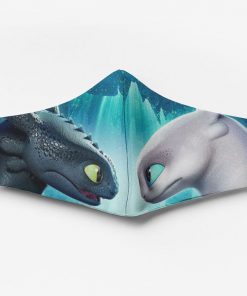 Toothless and light fury full printing face mask 4