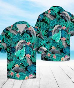 Tropical dolphin hawaiian shirt 2