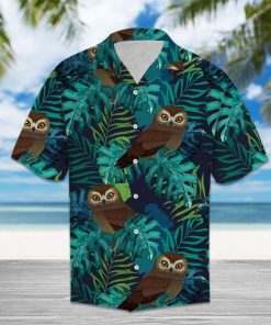 Tropical owl hawaiian shirt 1