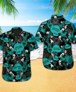 Tropical pug dog hawaiian shirt 1