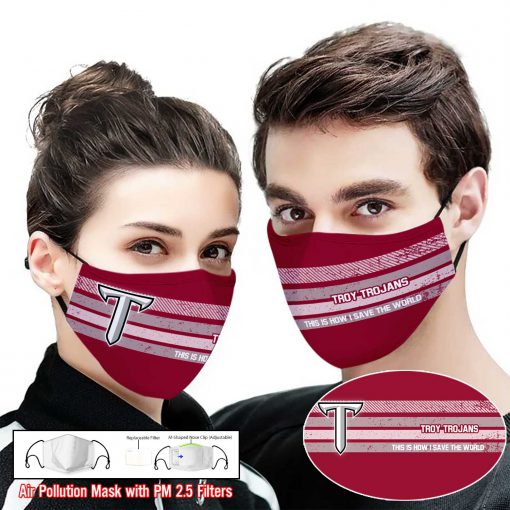 Troy trojans this is how i save the world face mask 2
