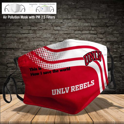 UNLV rebels this is how i save the world full printing face mask 3