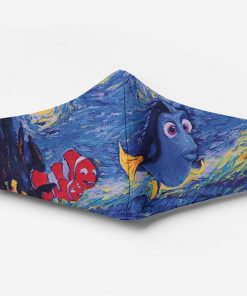 Vincent van gogh starry night finding nemo full printing face mask 1