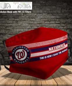 Washington nationals this is how i save the world face mask 3