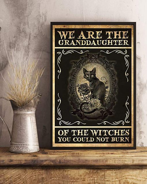 We are the granddaughter of the witches you could not burn cat poster 3