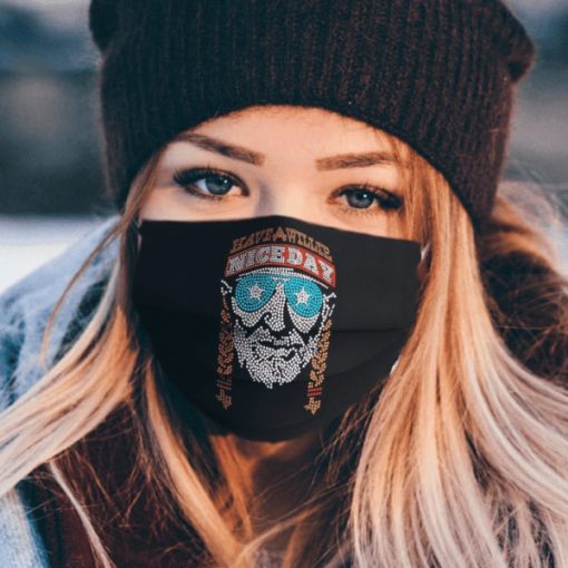 Willie nelson have a willie nice day anti pollution face mask 1