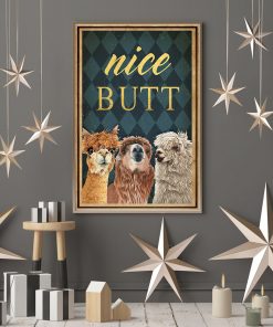 Alpaca nice butt vintage poster 4