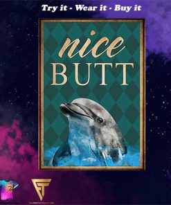 Dolphin nice butt vintage poster