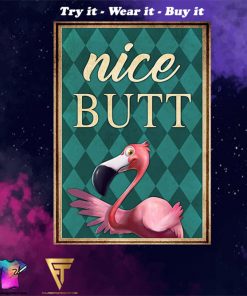 Flamingo nice butt vintage poster