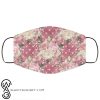 Flowers roses anti pollution face mask