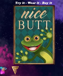 Frog nice butt vintage poster - Copy (2)