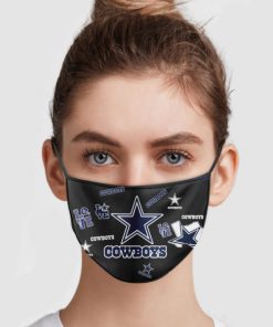 NFL dallas cowboys love anti pollution face mask 1