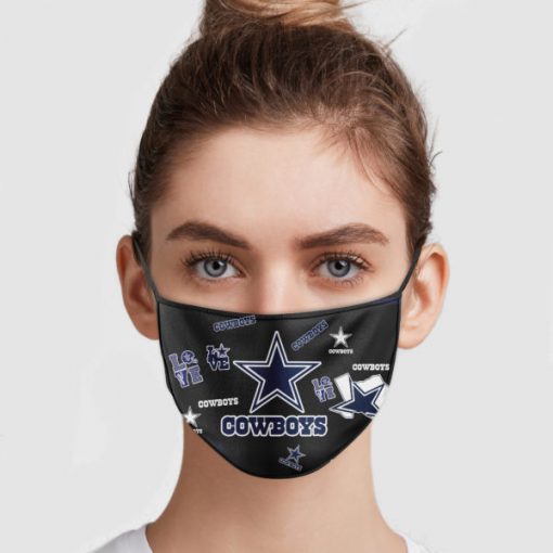 NFL dallas cowboys love anti pollution face mask 1