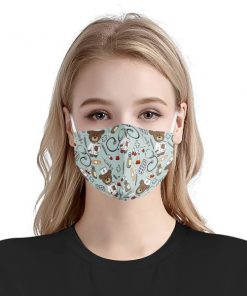 Nurse teddy bear anti pollution face mask 1
