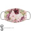Pretty pink floral anti pollution face mask