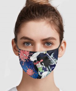 Samurai fights virus demon anti pollution face mask 1