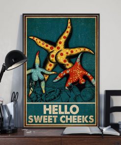 Starfish hello sweet cheek vintage poster 3