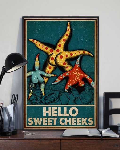Starfish hello sweet cheek vintage poster 3