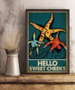 Starfish hello sweet cheek vintage poster 4