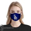 The los angeles dodgers mlb anti pollution face mask