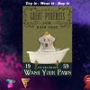 bath soap company great pyreness wash your paws vintage poster