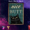cat nice butt vintage poster